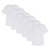 Organic Crew Neck T-Shirt 6 Pack (Slim Fit) / White
