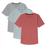 Organic V-Neck T-Shirt 3 Pack (Slim Fit) / Seaside Sundown