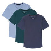 Organic V-Neck T-Shirt 3 Pack (Slim Fit) / Sky to Sea