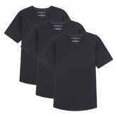Organic V-Neck T-Shirt 3 Pack (Slim Fit) / Black