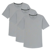 Organic V-Neck T-Shirt 3 Pack (Slim Fit) / Light Grey