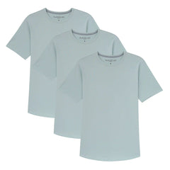 Organic Crew Neck T-Shirt 3 Pack (Slim Fit) / Mint