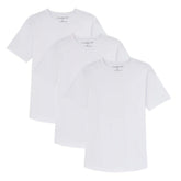 Organic Crew Neck T-Shirt 3 Pack (Slim Fit) / White