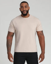 Organic Crew Neck T-Shirt (Relaxed Fit) / Tan