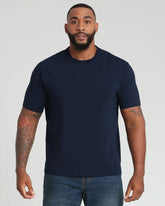 Organic Crew Neck T-Shirt (Relaxed Fit) / Navy