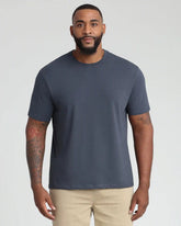 Organic Crew Neck T-Shirt (Relaxed Fit) / Steel