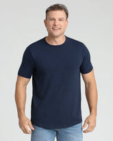 Organic Crew Neck T-Shirt (Slim Fit) / Navy