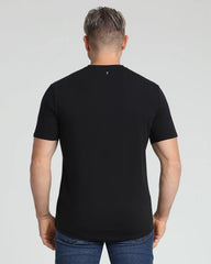 Organic V-Neck T-Shirt (Slim Fit) / Black