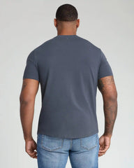 Organic V-Neck T-Shirt (Slim Fit) / Steel