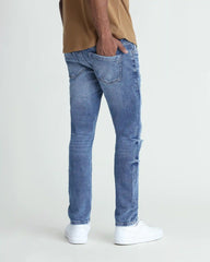 Skinny Fit / Glacier (Ripped - Med Blue)