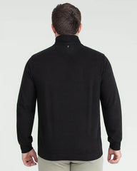 Quarter Zip Pullover / Black
