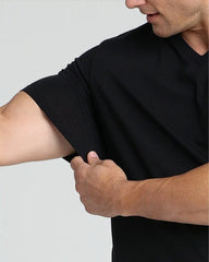 Organic V-Neck T-Shirt (Slim Fit) / Black