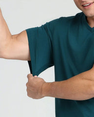 Organic V-Neck T-Shirt (Slim Fit) / Teal
