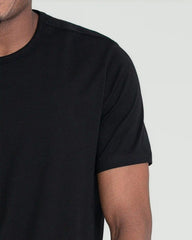Organic Crew Neck T-Shirt (Slim Fit) / Black