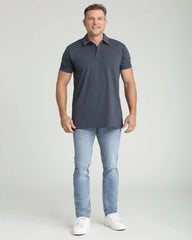 Organic Polo Shirt / Steel
