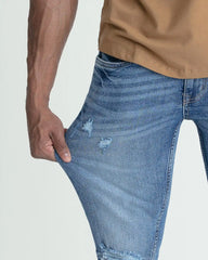 Skinny Fit / Glacier (Ripped - Med Blue)