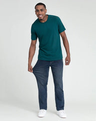 Organic Crew Neck T-Shirt (Slim Fit) / Teal
