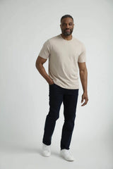 Organic Crew Neck T-Shirt 3 Pack (Relaxed Fit) / Tan
