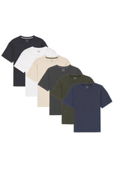 Organic Crew Neck T-Shirt 6 Pack (Relaxed Fit) / Core