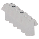 Organic V-Neck T-Shirt 6 Pack (Slim Fit) / Heather Grey