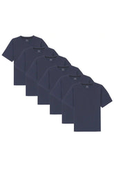 Organic Neck T-Shirt 6 Pack (Relaxed Fit) / Navy