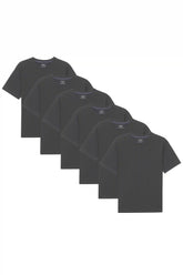 Organic Neck T-Shirt 6 Pack (Relaxed Fit)/ Steel Grey