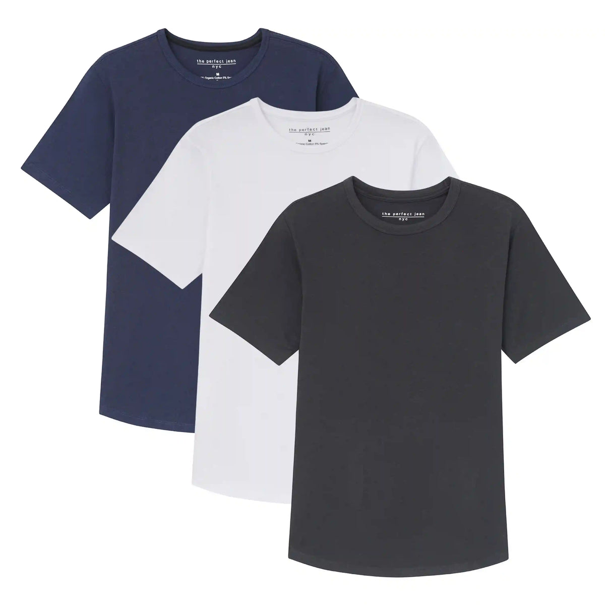 Organic Crew Neck T-Shirt 3 Pack (Slim Fit) / The "Basic" Basic
