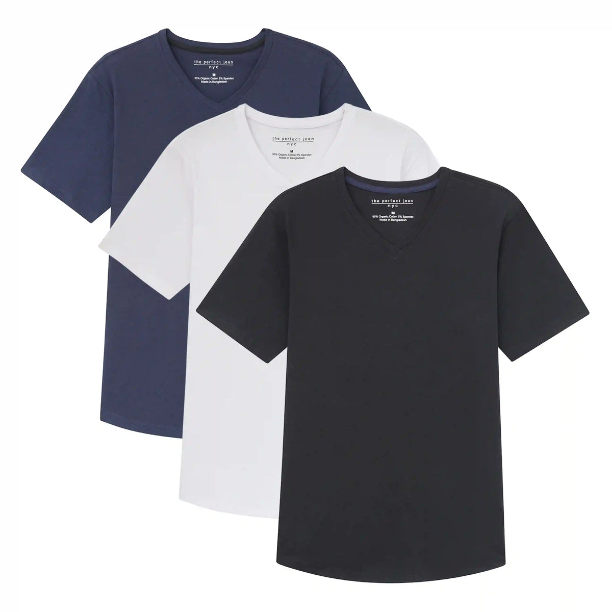 Organic V-Neck T-Shirt 3 Pack (Slim Fit) / The "Basic" Basic
