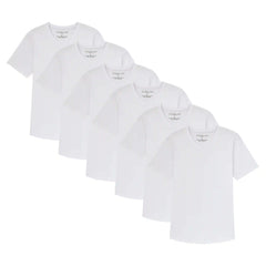 Organic V-Neck T-Shirt 6 Pack (Slim Fit) / White