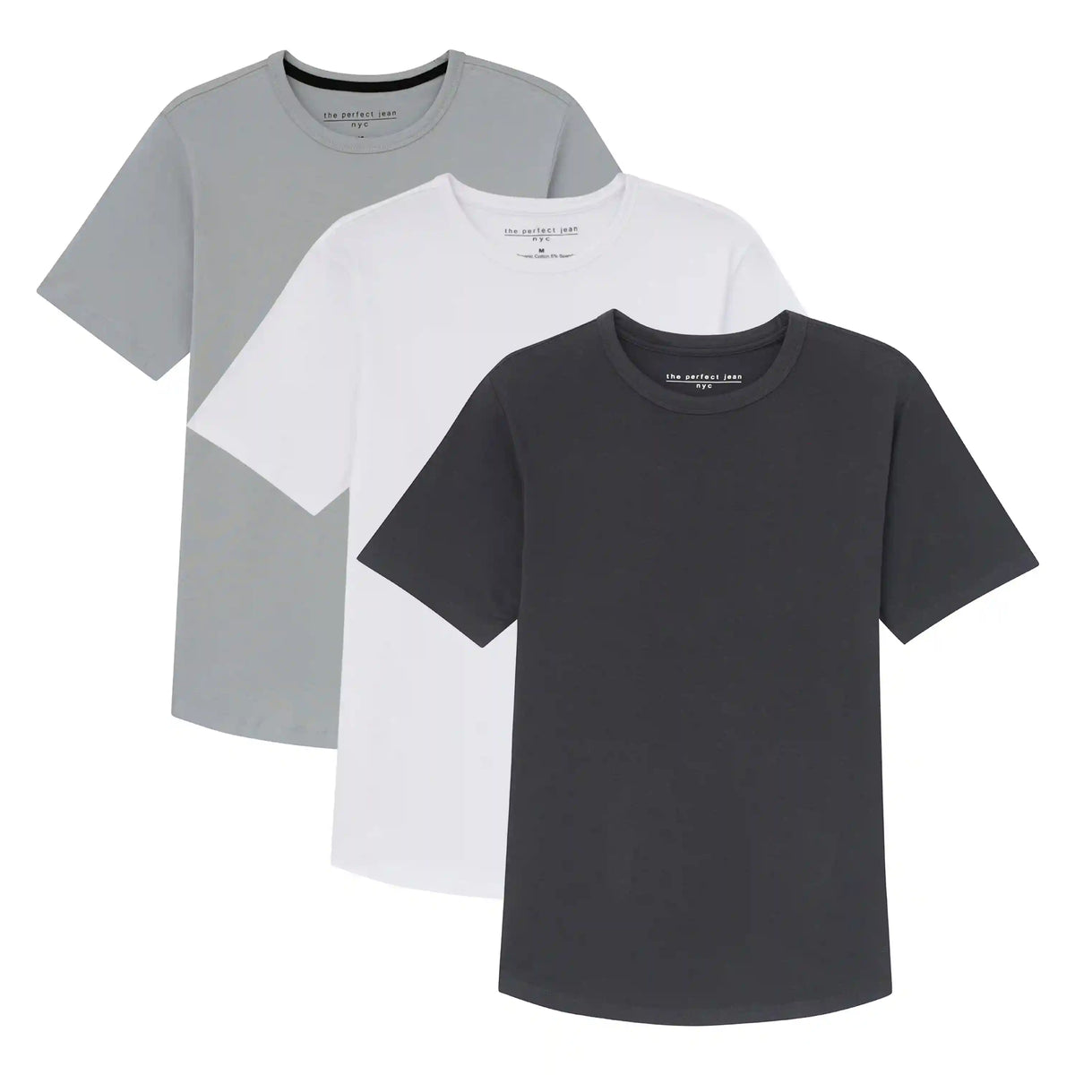 Organic Crew Neck T-Shirt 3 Pack (Slim Fit)/ Essentials