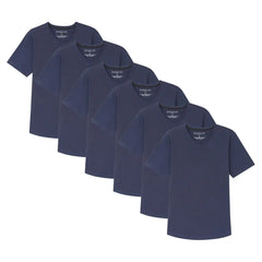 Organic V-Neck T-Shirt 6 Pack (Slim Fit) / Navy
