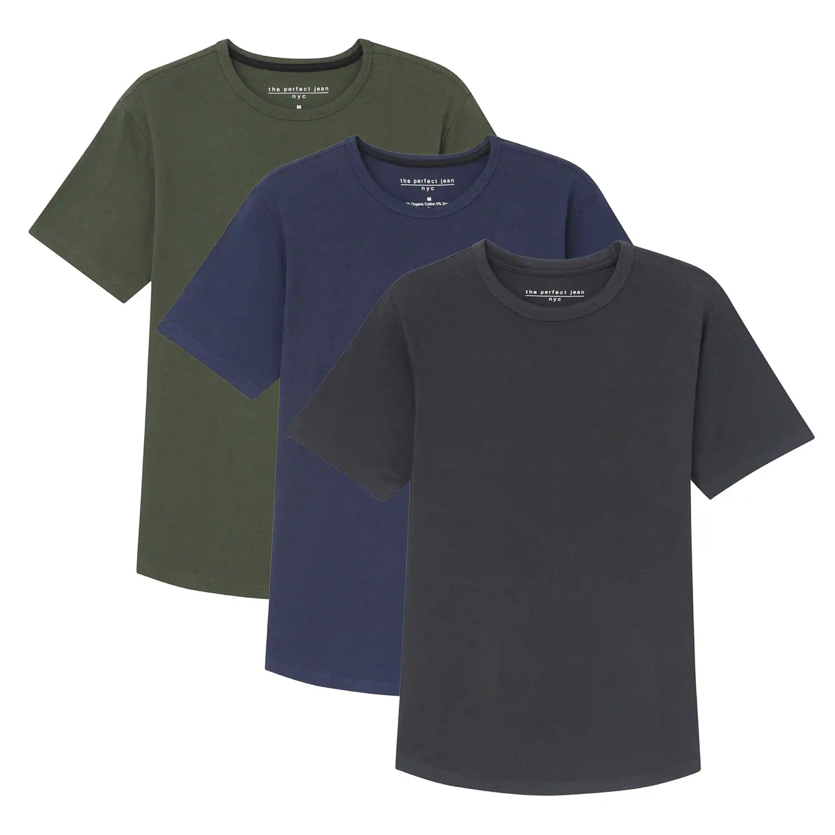 Organic Crew Neck T-Shirt 3 Pack (Slim Fit) / Tactical