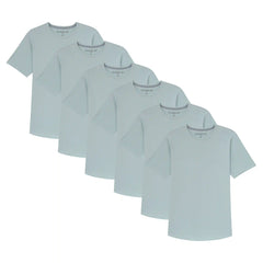 Organic Crew Neck T-Shirt 6 Pack (Slim Fit) / Mint