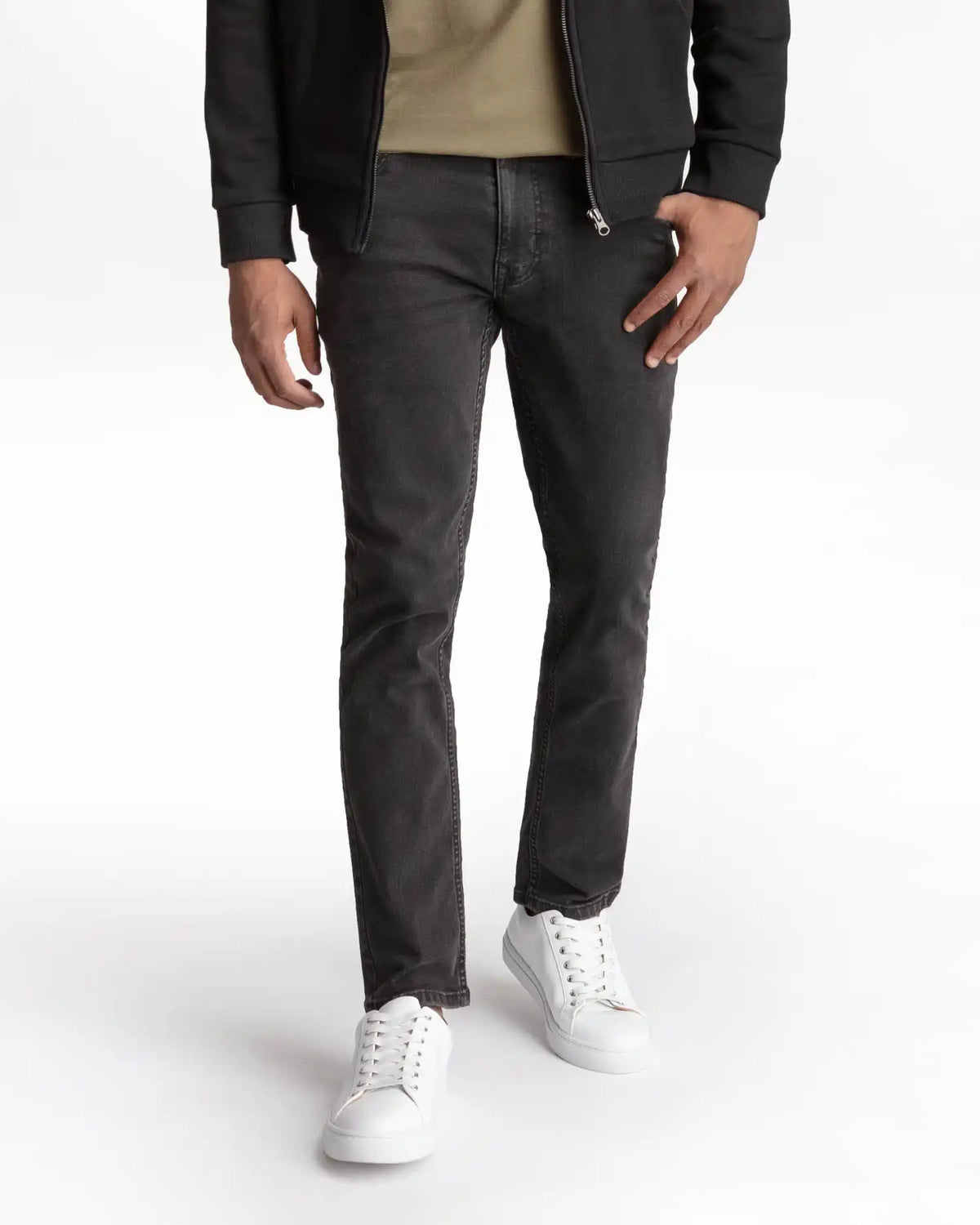 Skinny Fit / Steel (Faded Black)