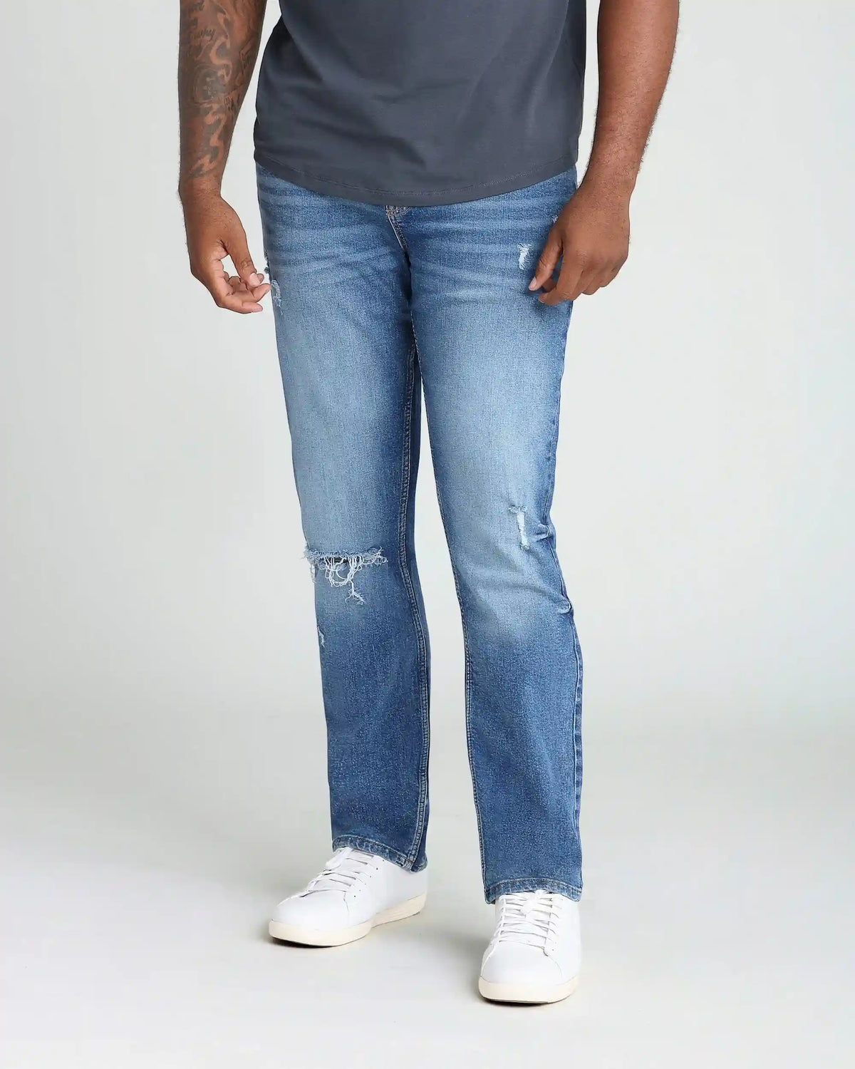 Athletic Fit / Glacier  (Ripped - Med Blue)