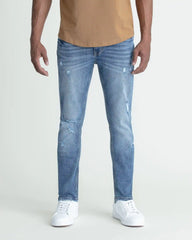Skinny Fit / Glacier  (Ripped - Med Blue)
