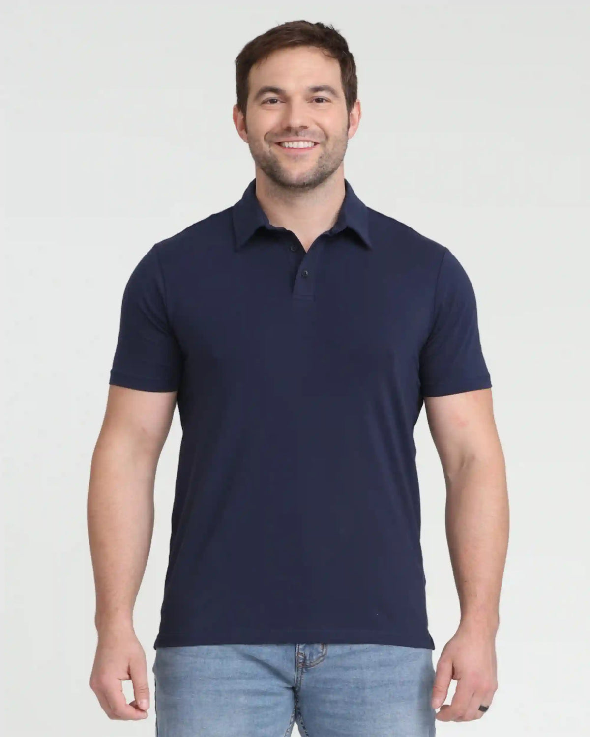 Organic Polo Shirt / Navy