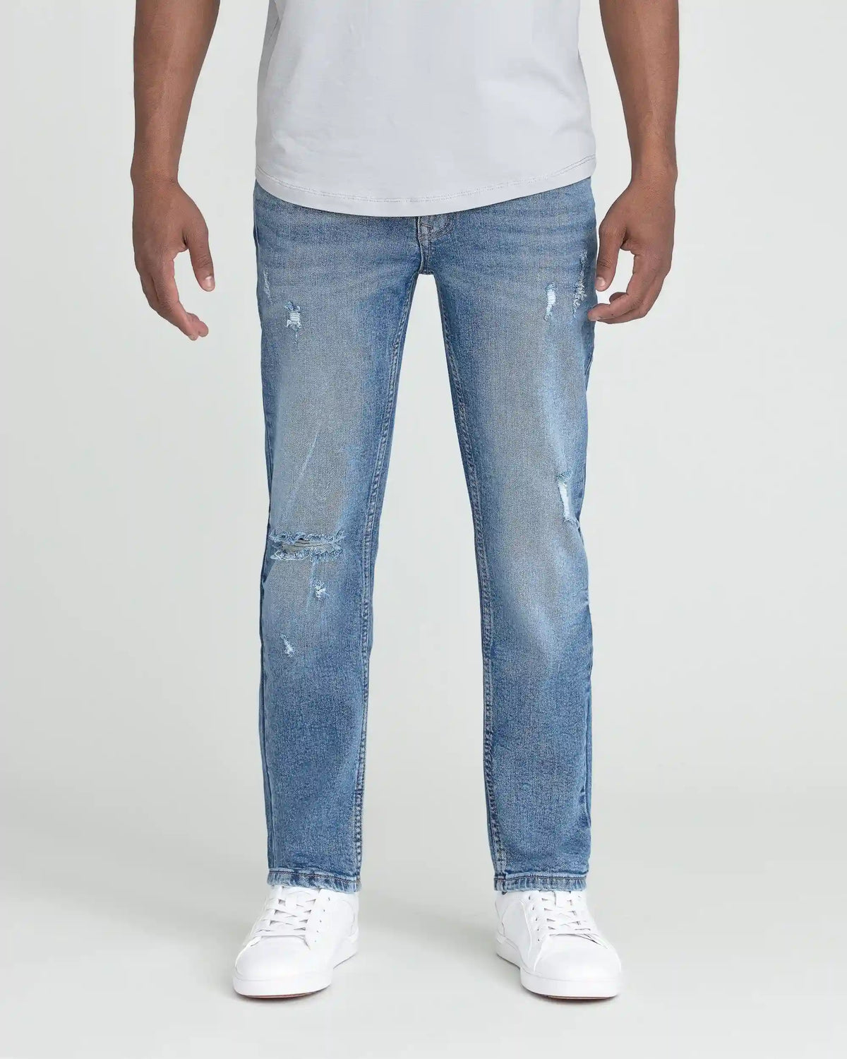 Slim Fit / Glacier  (Ripped - Med Blue)