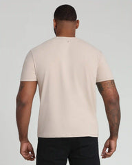 Organic Crew Neck T-Shirt  (Relaxed Fit) / Tan