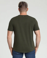 Organic Crew Neck T-Shirt (Slim Fit) / Olive