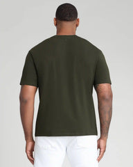 Organic Crew Neck T-Shirt (Relaxed Fit) / Olive