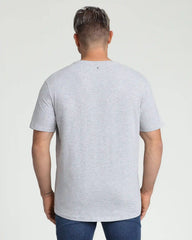 Organic V-Neck T-Shirt (Slim Fit) / Heather Grey