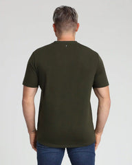 Organic V-Neck T-Shirt (Slim Fit) / Olive