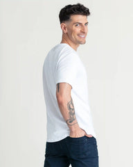 Organic Crew Neck T-Shirt (Slim Fit) / White