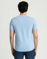 Organic V-Neck T-Shirt (Slim Fit) / Light Blue
