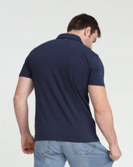 Organic Polo Shirt / Navy