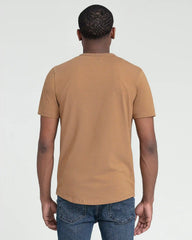 Organic Crew Neck T-Shirt (Slim Fit) / Tobacco