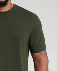 Organic Crew Neck T-Shirt (Relaxed Fit) / Olive
