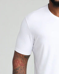 Organic V-Neck T-Shirt (Slim Fit) / White