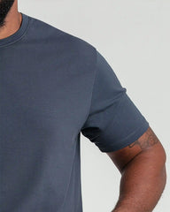Organic Crew Neck T-Shirt (Relaxed Fit) / Steel